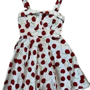 🍒 American-Made Pin-Up Cherry Mini Dress 🍒